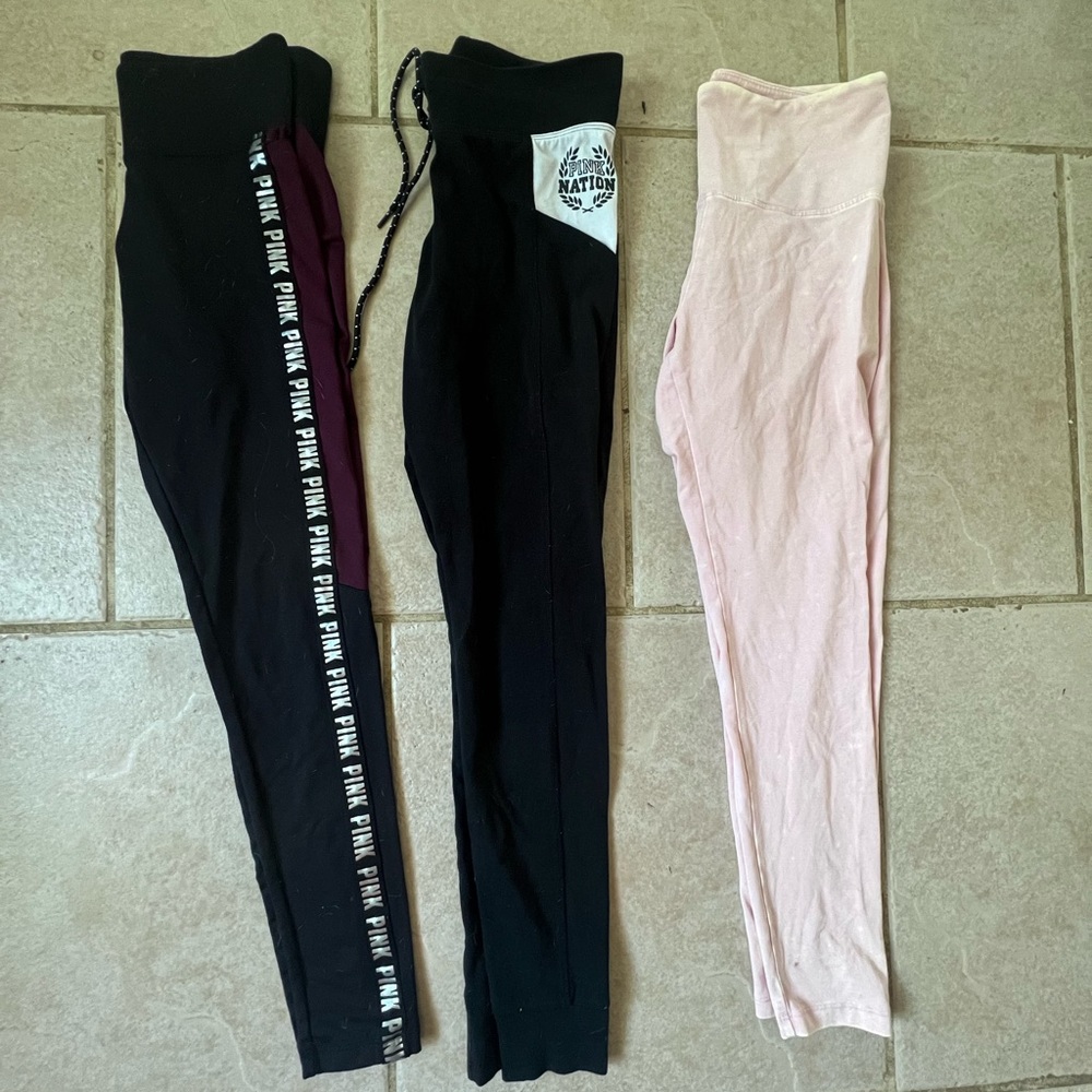 Victoria Secret PINK Yoga Leggings Bundle S M